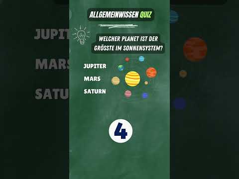 Allgemeinwissen Quiz. Schaffst