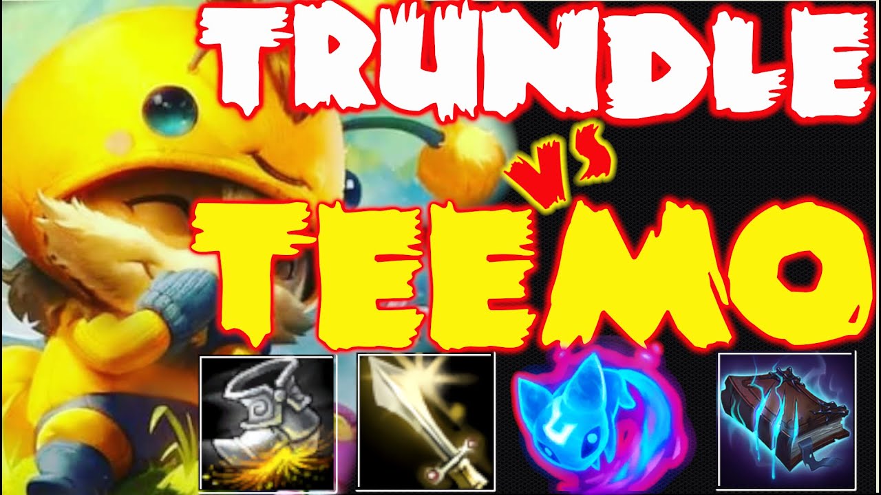 TEEMO vs TRUNDLE TOP KDA 7/0/5 DEALING WITH TRUNDLE TOP LANE League