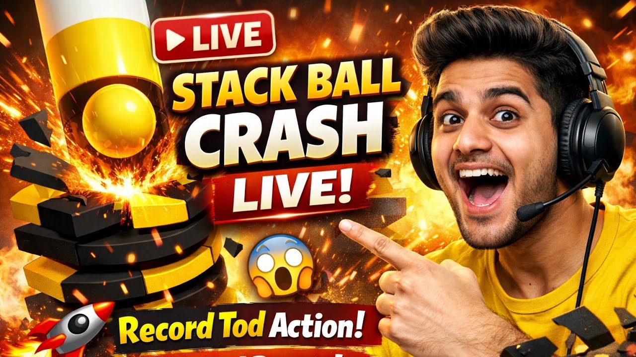 STACK BALL CRASH LIVE STREAM 🚀 | Ultimate Fun! ☺️
