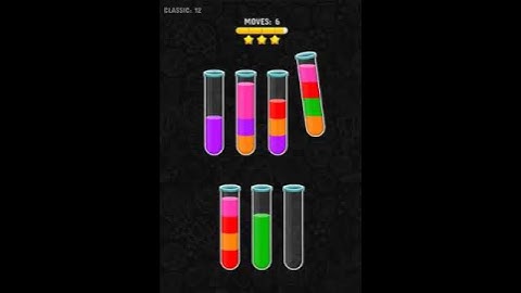 Color Water Sort 3D level 12 | Gameplay Mobile Games #shorts