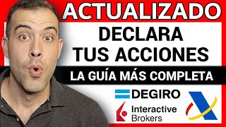 Declaración de la VENTA de ACCIONES en la Renta 👉 Paso a Paso ✅ DEGIRO e Interactive | AutoDeclaro