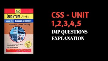 Computer System Security [AKTU] Most Important Questions{UNIT-1,2,3,4,5}#AKTU #CSS |FULLY EXPLAINED|