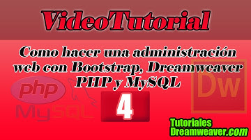 Capítulo 4 - Cómo hacer una administración web con Bootstrap, Dreamweaver, PHP y MySQL