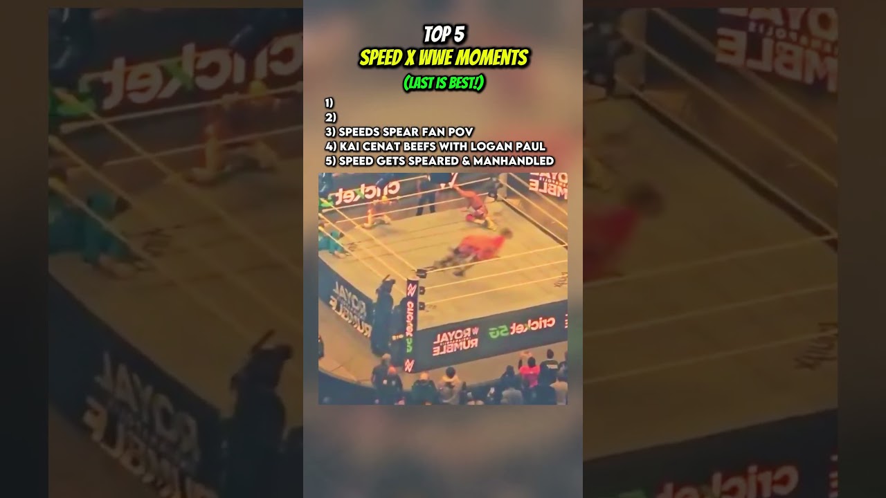 SPEED AND WWE TOP 5 MOMENTS!