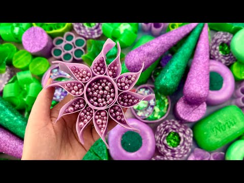 ASMR Crushing soap boxes with glitters and foam | Peeling off the film | Clay cracking |Cutting soap