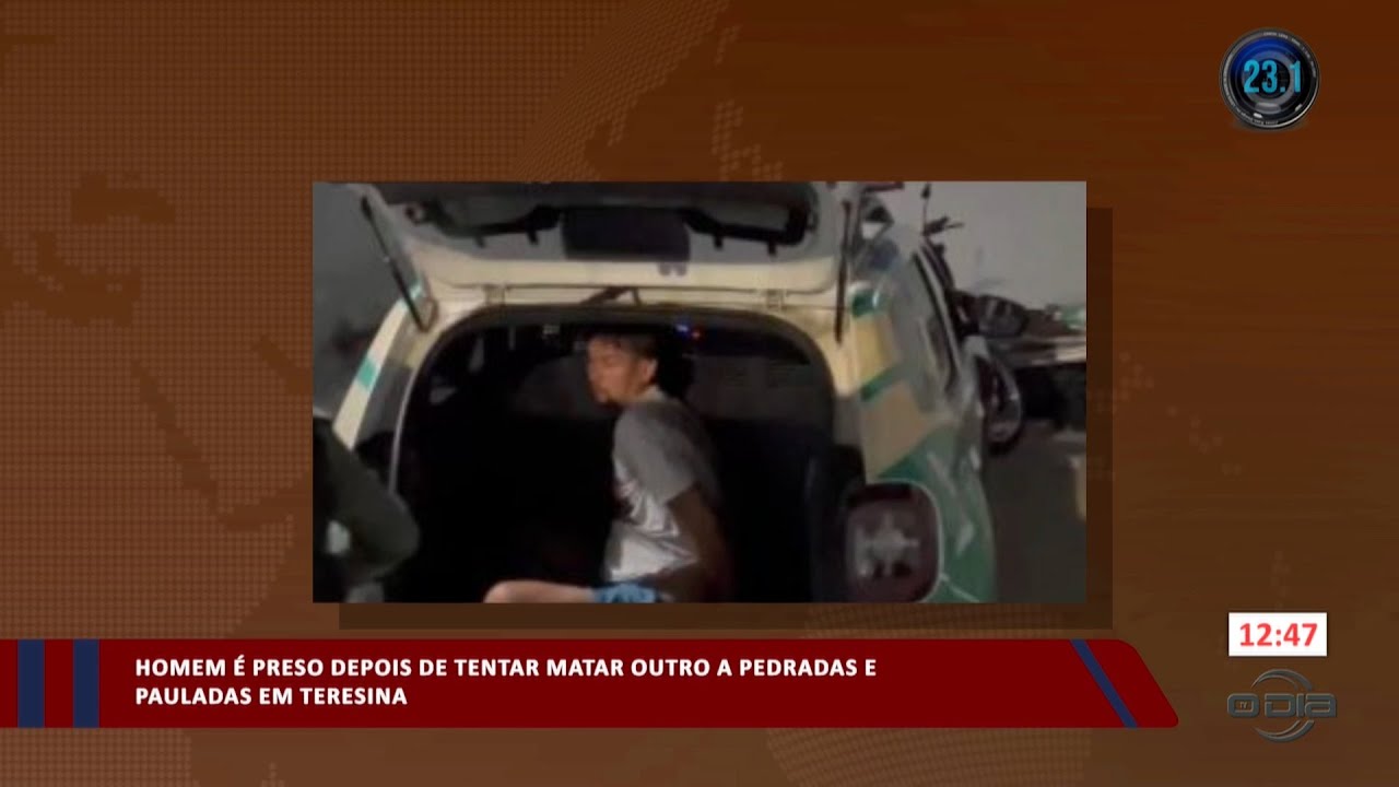 Homem é preso depois de tentar assassinato a pedradas e pauladas 13 09 2023