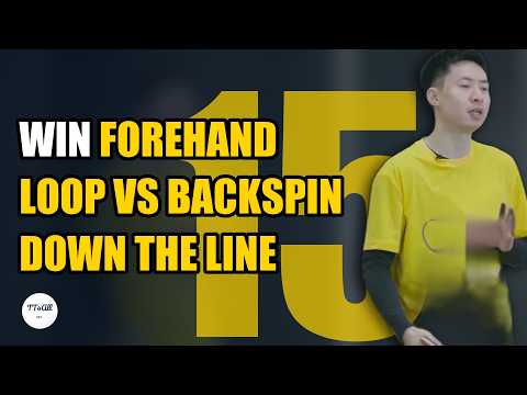 Fang Bo Master Class EP 15: Forehand Loop Down the Line vs Backspin – Pivot Technique Explained