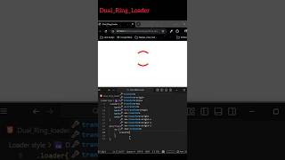 How to Make a Dual Ring Loader Using HTML &amp; CSS Keyframes | CSS Loading Animation Tutorial |#htmlcss