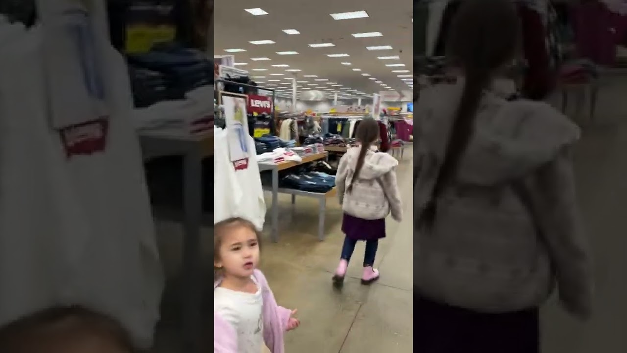CUTE GIRLS GOES WINTER SHOPPING AT FRED MEYER WASILLA ALASKA 