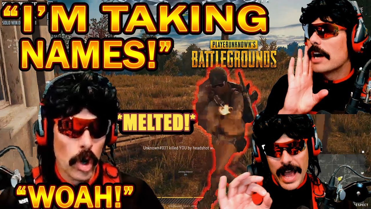 DrDisrespect SWARMED & Insta Killed By Stream Snipers In PUBG! + Reports Them! (Followed!)