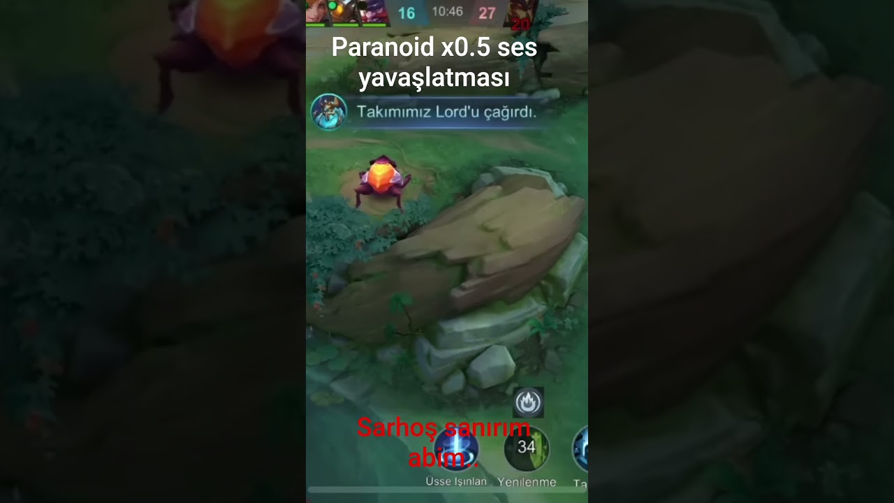 PARANOİD'in sesini x0.5 yavaşlatınca böyle oluyor 🤣🤣   