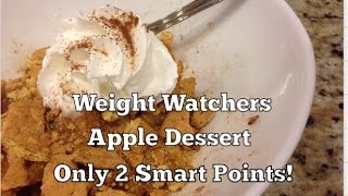 This weight watchers smart points apple dessert is quick and easy only
2 points! it becomes 3 if you add an additional two graham crac...