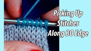 Get it RIGHT! | How To: Pick up stitches along a bound off edge