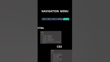 Navigation menu #coding #css #html