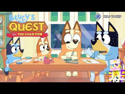 Bluey's Quest For The Golden Pen Begins!