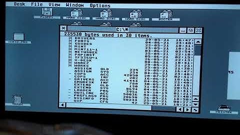 Atari ST with TerribleFire TF536 Runs MiNT 1.19