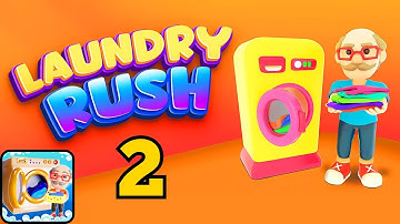 Laundry Rush Idle Game - Gameplay Walkthrough Part 2 Laundry Rush Manager Shop (iOS, Android)