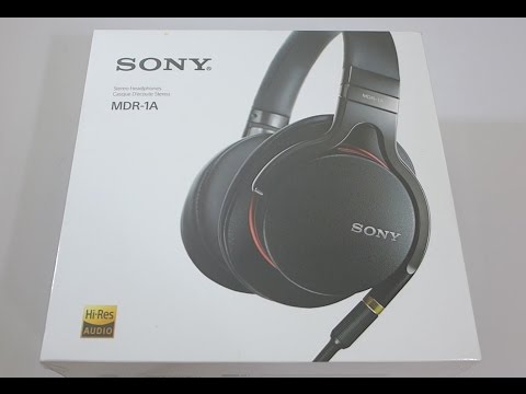 First Look: Sony MDR-1A Hi-Res Headphones Unboxing