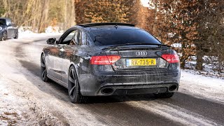 LOUD Audi RS5 B8 with Straight Pipes  Accelerations, Revs & Launch Controls !