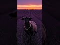 Purple Goat In Lavender Field Ai Aiart Goat Lavender Animals Trending