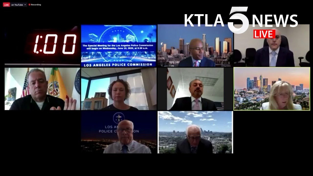 Los Angeles Police Commission Meets As Calls For Police Reform Continue Nationwide Youtube