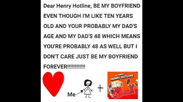 Henry Hotline reading love letters from fans be like: (Finding Frankie animation) please read desc