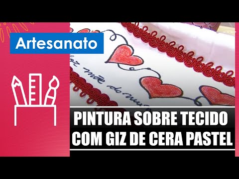 Aprenda a técnica da pintura sobre tecido com giz de cera pastel com Marcelo Darghan – 07/05/24