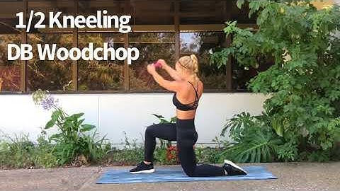 1/2 Kneeling Dumbbell Woodchop
