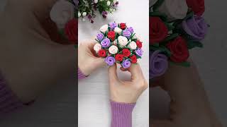 : DIY Mini Rose      5   C'omo hacer Rosas  #shorts