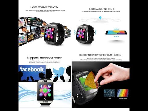 Smart Watch With Camera, Q18 Bluetooth Smartwatch SIM TF Card