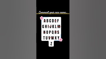 comment your new name 🌸