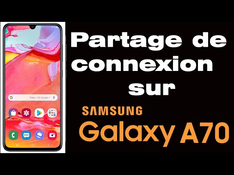 Comment faire un partage de connexion sur Samsung A70