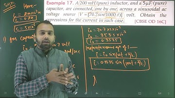 Ex-17 Alternate current (AC)numericals from SL arora 12th based on inductive & capacitive reactance