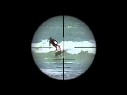 Surfer Fail shot with my Sniper Scope Movie Overlay - YouTube