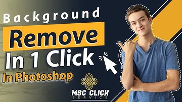 Remove Background In Just  One Click In Photoshop