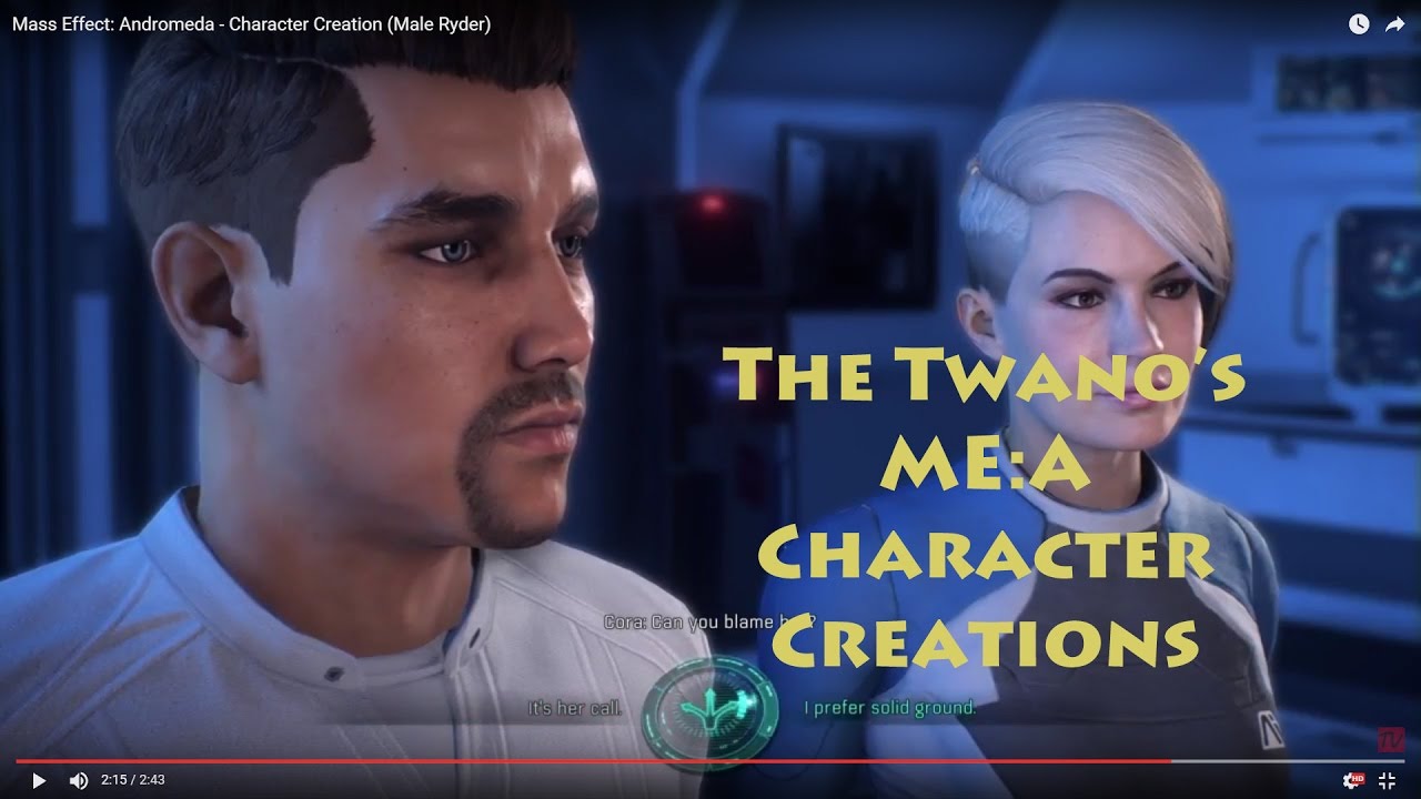 Mass Effect: Andromeda - Character Creation (Male Ryder)