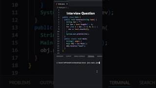 Java Program to Reverse a String | String Reversal Using for Loop | Part-296