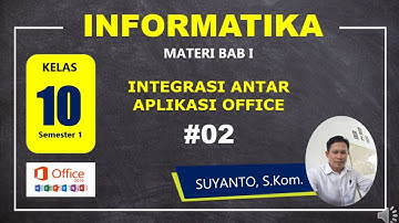 Informatika Kelas 10 | Integrasi Antar Aplikasi Office | Menggunakan Mail Merge