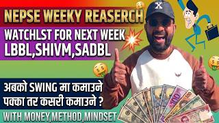 NEPSE Weekly Research,How To Trade The Next NEPSE Swing: Money, Method, &amp; Mindset Formula Explained!