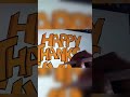 Creating A Happy Thanksgiving Digital Card #shorts