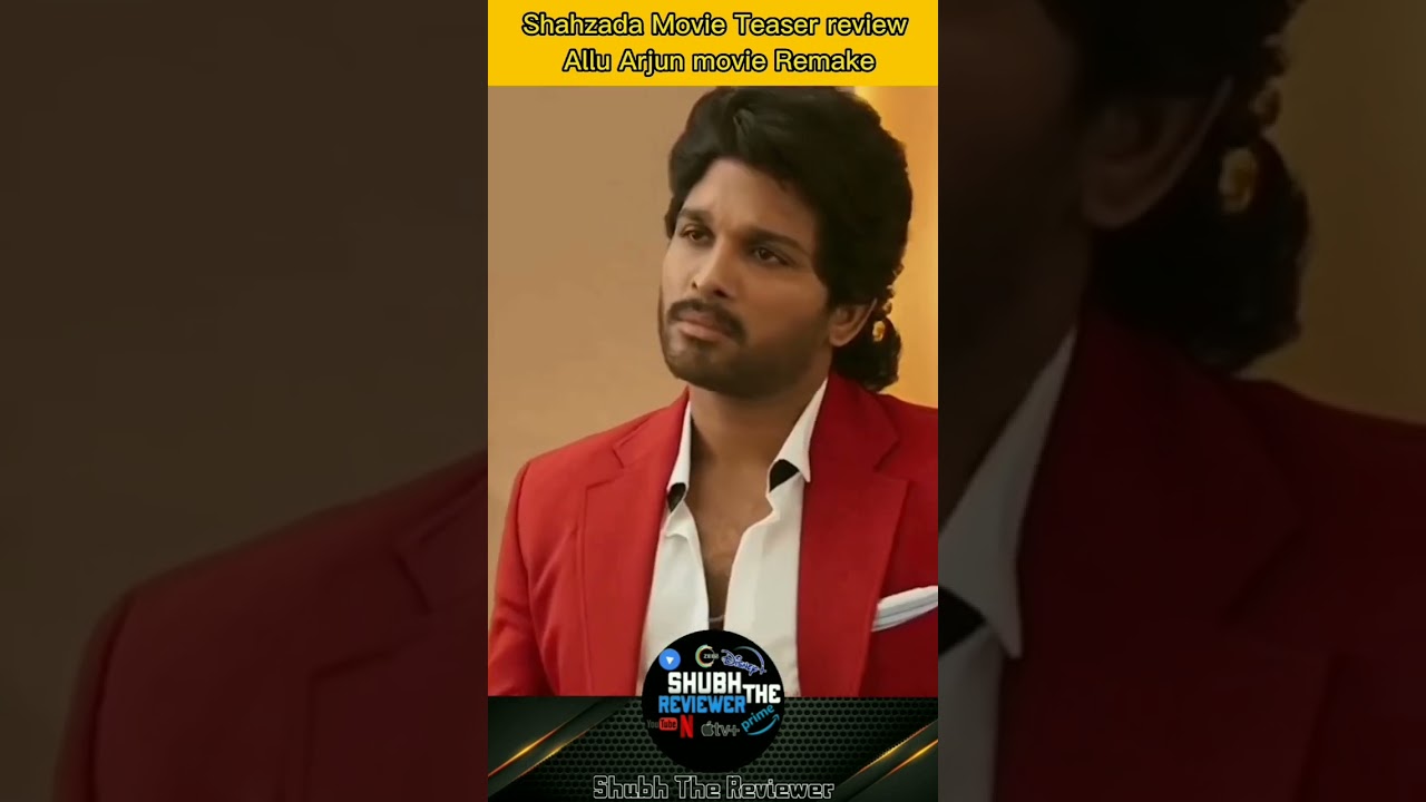 Sahzada movie Trailer Review Remake of Allu Arjun's movie😂 #shorts #review #alluarjun