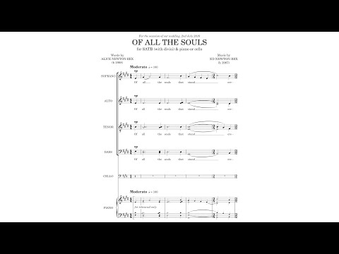 Ed Newton Rex - Of all the souls (Official Score Video)