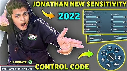 @JONATHANGAMINGYT Control Made Me`Beast😳| New Sensitivity -Control Code @JONATHANGAMINGYT |6xSpray