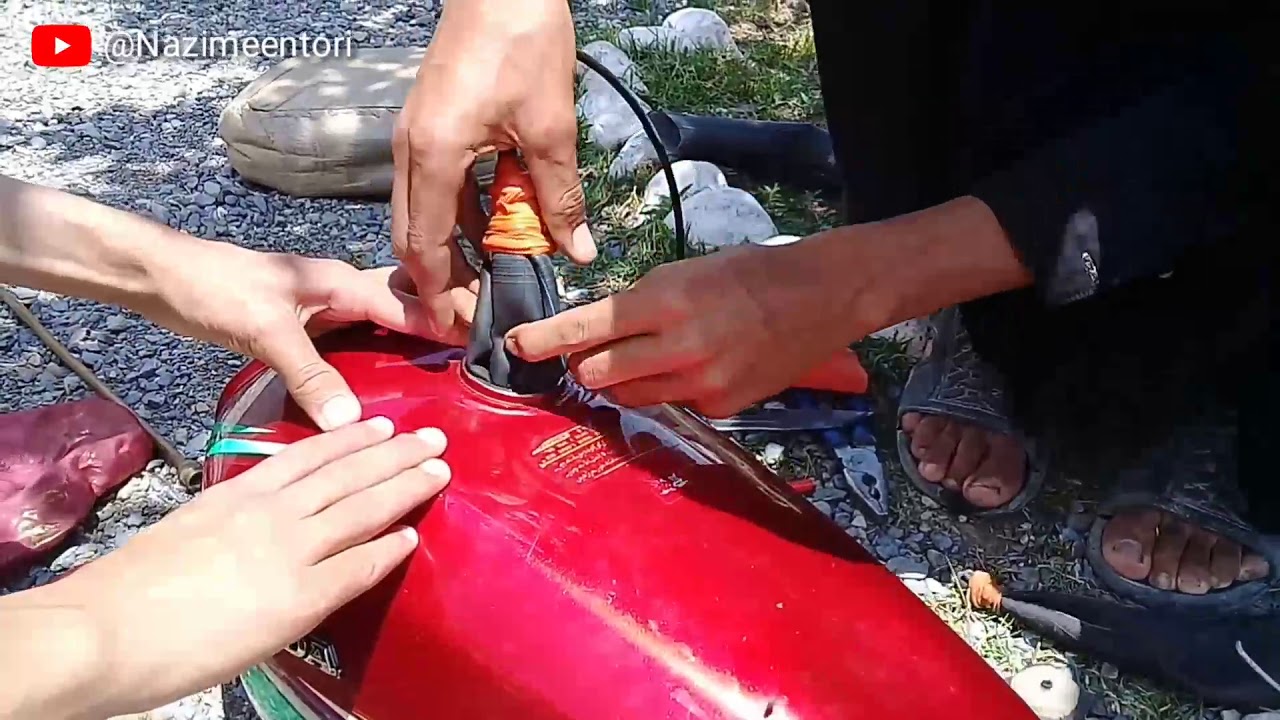 How to repaire Bike Petrol Tank at Home Short Video 2020 YouTube