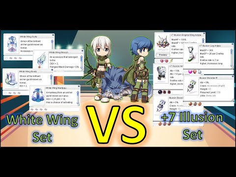 Nova Ro - Comparación de daño White Wing Set vs +7 Illusion Set (Ranger)