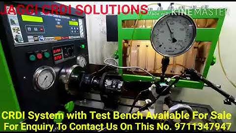 CRDI Test Bench With Manual Rail Working Video