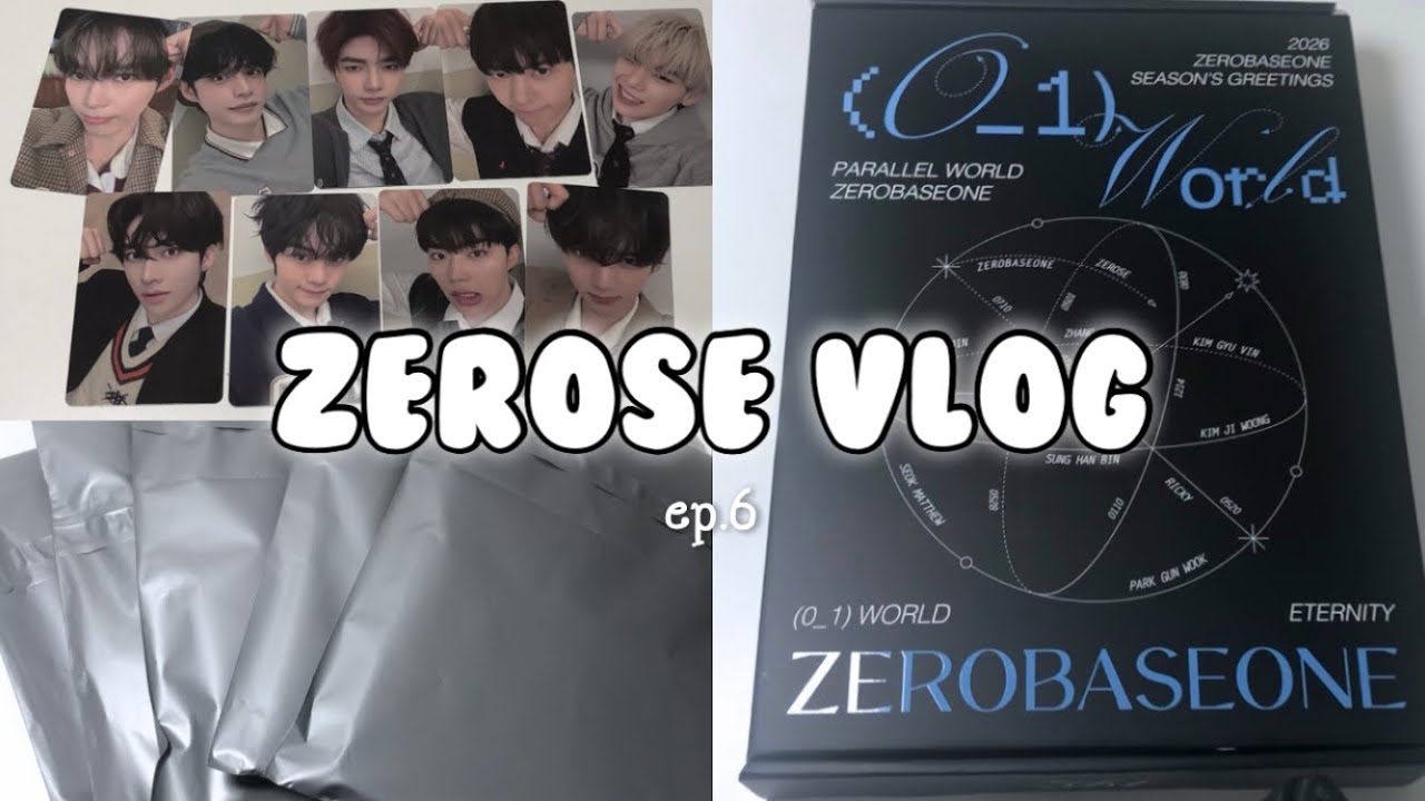 {제로즈로그 ep.6} 2026시그 씹어먹는 제베원 미모.. • 택배깡 • 시그깡 • 분철 포장 • 포장 • 덕질 • 제로베이스원 • 제로즈