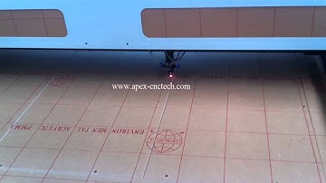 Jinan APEX Laser machine cutting on  thick paper