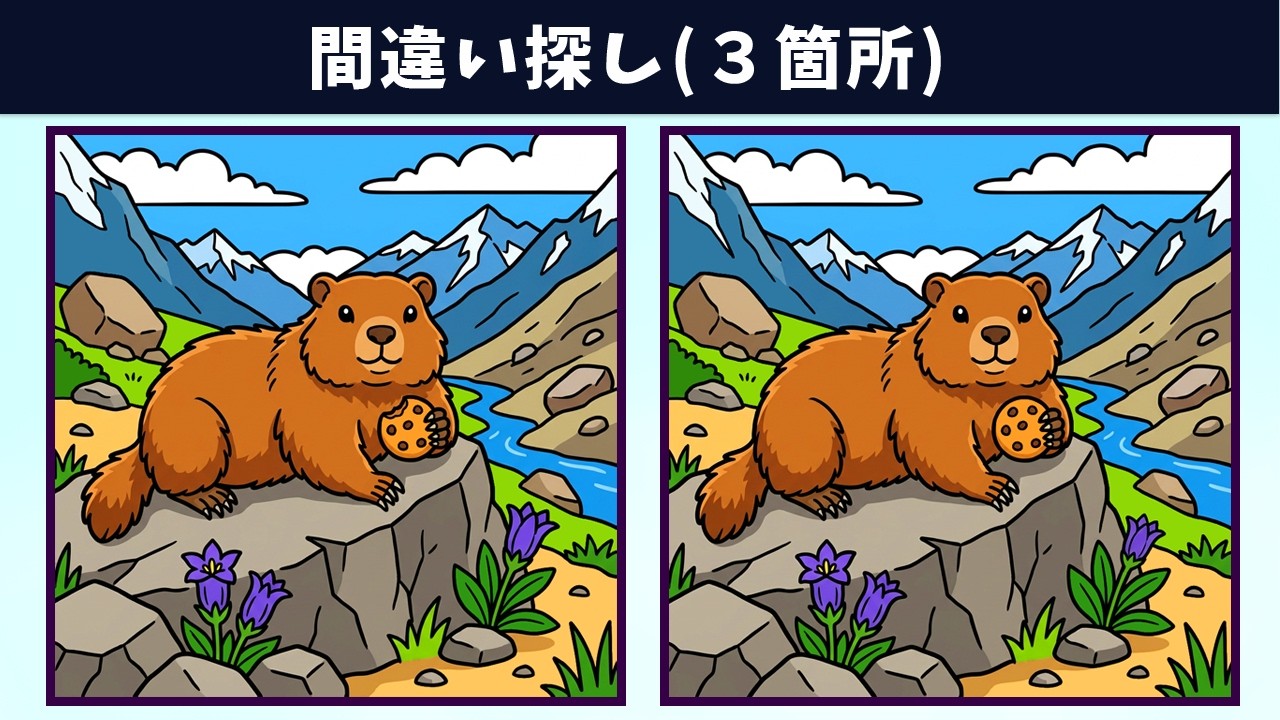 Найдите 3 отличия | Иллюстрация Версия #2106