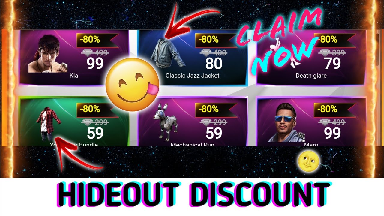 BIG DISCOUNT EVENT 😜🤠 HOW TO GET HIDEOUT DISCOUNT EVENT 😜 BEST DISCOUNT EVENT 